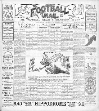 cover page of Football Mail (Portsmouth) published on November 2, 1907