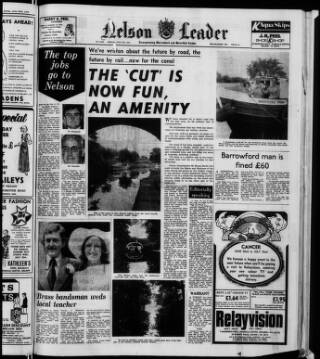 cover page of Nelson Leader published on July 6, 1973