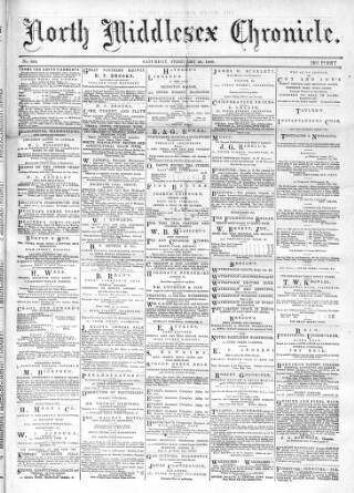 cover page of North Middlesex Chronicle published on February 28, 1880