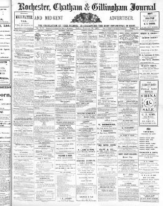 cover page of Rochester, Chatham & Gillingham Journal published on February 28, 1908