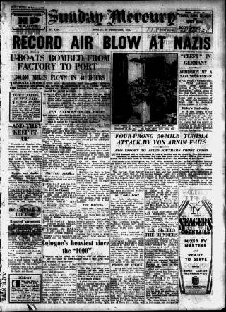cover page of Birmingham Weekly Mercury published on February 28, 1943