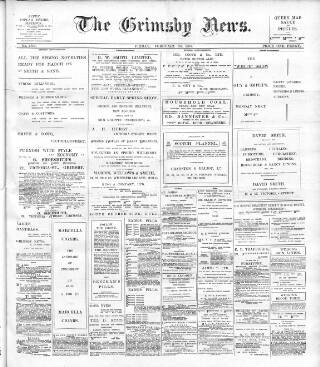 cover page of Grimsby News published on February 28, 1908