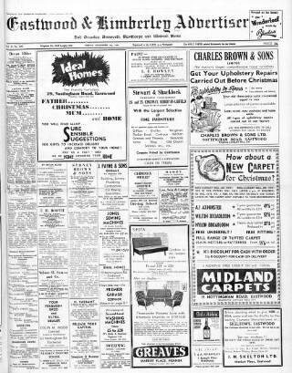 cover page of Eastwood & Kimberley Advertiser published on December 4, 1964