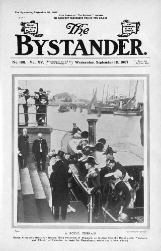 cover page of The Bystander published on September 18, 1907