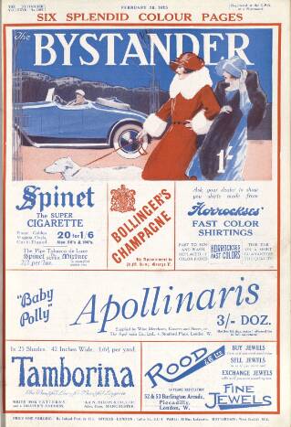 cover page of The Bystander published on February 28, 1923