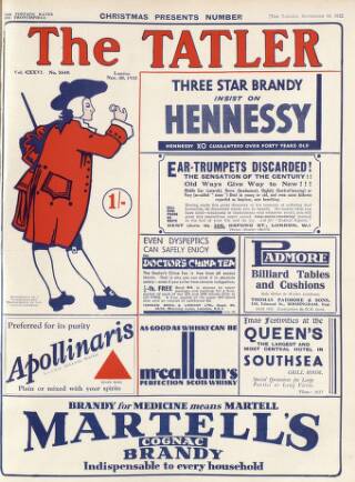 cover page of The Tatler published on November 30, 1932