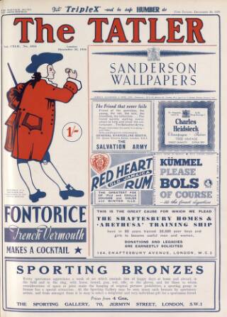 cover page of The Tatler published on December 30, 1936