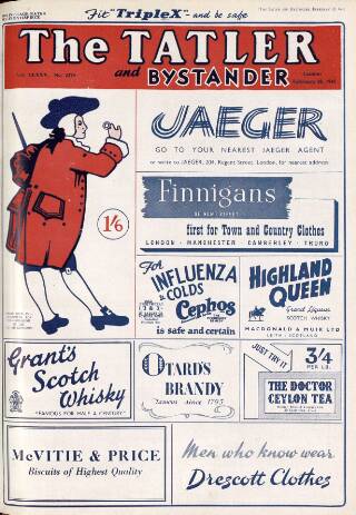 cover page of The Tatler published on February 28, 1945