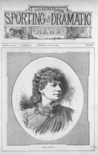 cover page of Illustrated Sporting and Dramatic News published on May 29, 1880