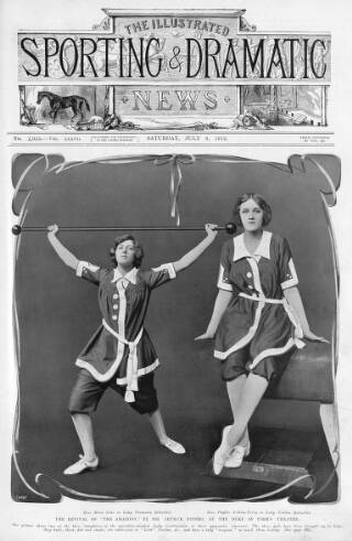 cover page of Illustrated Sporting and Dramatic News published on July 6, 1912