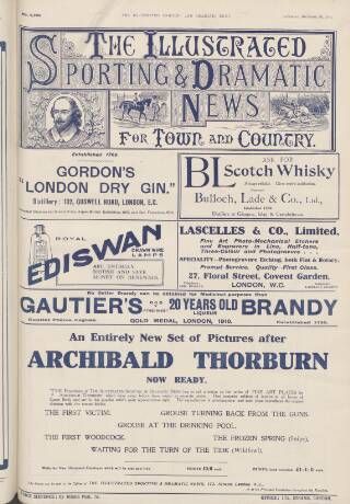 cover page of Illustrated Sporting and Dramatic News published on December 30, 1916
