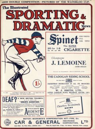 cover page of Illustrated Sporting and Dramatic News published on February 28, 1925