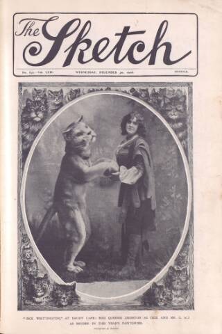 cover page of The Sketch published on December 30, 1908