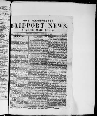 cover page of Illustrated Bridport News published on December 15, 1855
