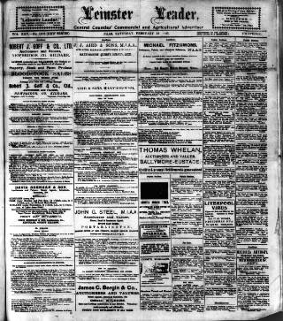 cover page of Leinster Leader published on February 28, 1925