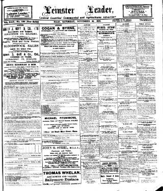 cover page of Leinster Leader published on November 30, 1929