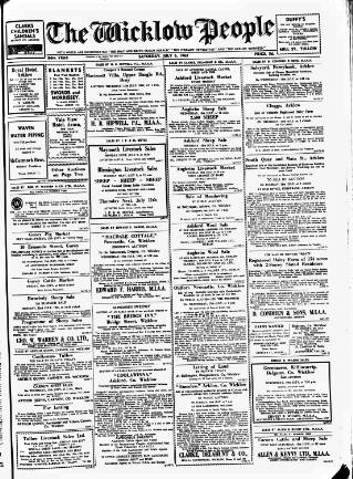 cover page of Wicklow People published on July 6, 1963