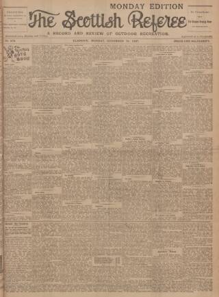 cover page of Scottish Referee published on November 15, 1897