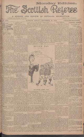 cover page of Scottish Referee published on September 18, 1905