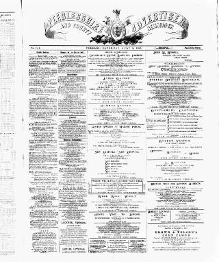 cover page of Peeblesshire Advertiser published on July 6, 1889
