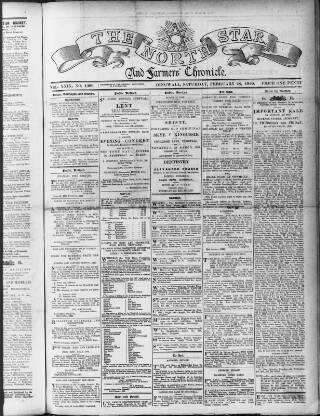 cover page of North Star and Farmers' Chronicle published on February 28, 1920
