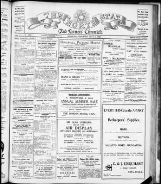 cover page of North Star and Farmers' Chronicle published on July 6, 1935