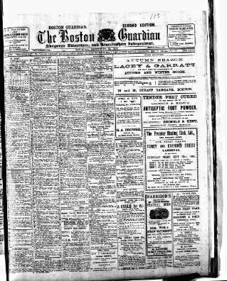 cover page of Boston Guardian published on September 18, 1909