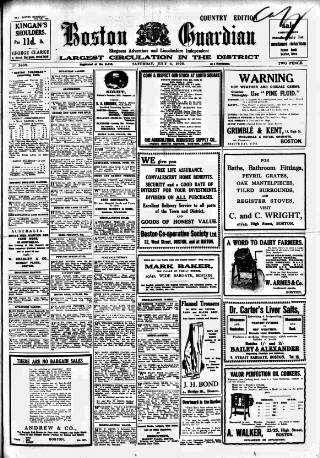 cover page of Boston Guardian published on July 6, 1929