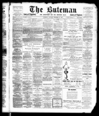 cover page of Buteman published on December 30, 1893