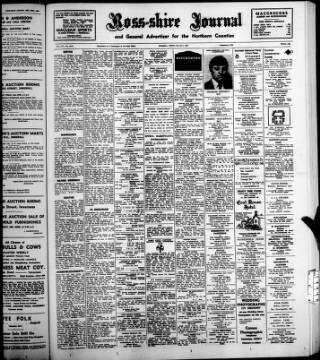 cover page of Ross-shire Journal published on July 6, 1984