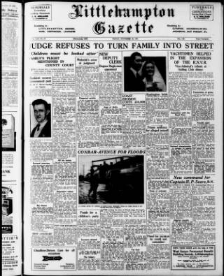 cover page of Littlehampton Gazette published on November 30, 1951