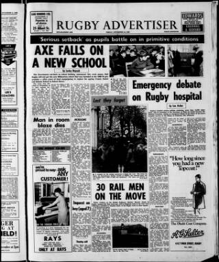 cover page of Rugby Advertiser published on November 15, 1968