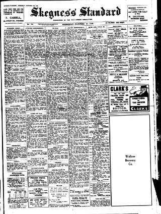 cover page of Skegness Standard published on December 30, 1936