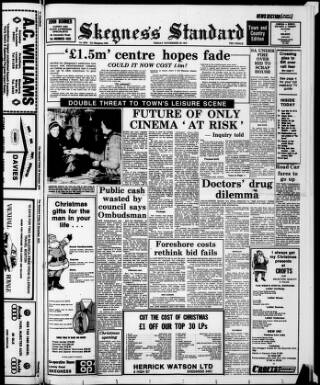 cover page of Skegness Standard published on November 30, 1979