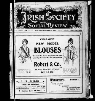 cover page of Irish Society (Dublin) published on November 30, 1918