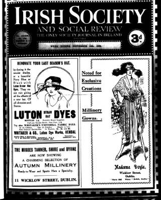 cover page of Irish Society (Dublin) published on September 18, 1920