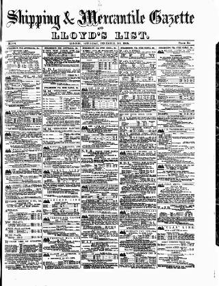 cover page of Lloyd's List published on December 30, 1905