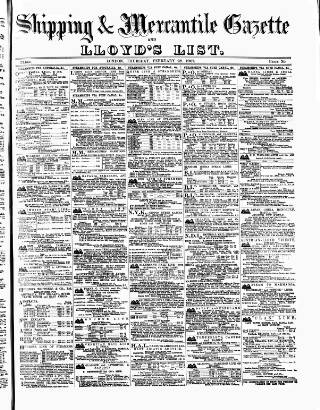 cover page of Lloyd's List published on February 28, 1907
