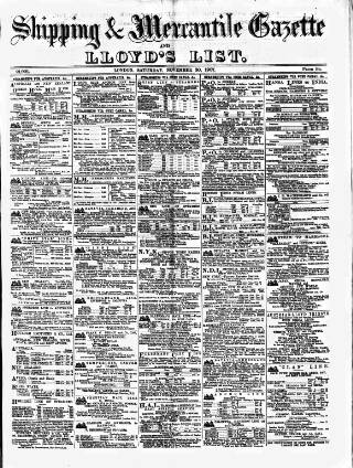 cover page of Lloyd's List published on November 30, 1907