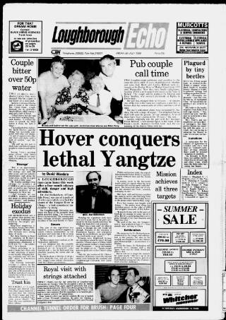 cover page of Loughborough Echo published on July 6, 1990