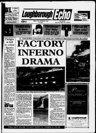 cover page of Loughborough Echo published on December 30, 1994