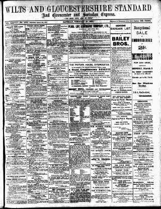 cover page of Wilts and Gloucestershire Standard published on February 28, 1914
