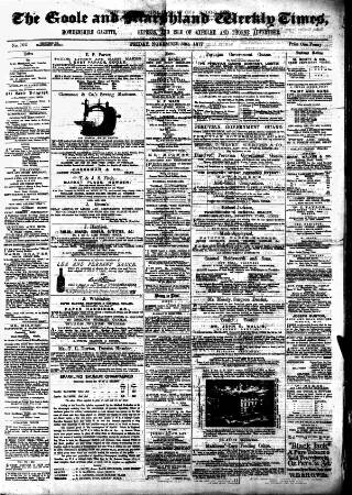 cover page of Goole Times published on November 30, 1877
