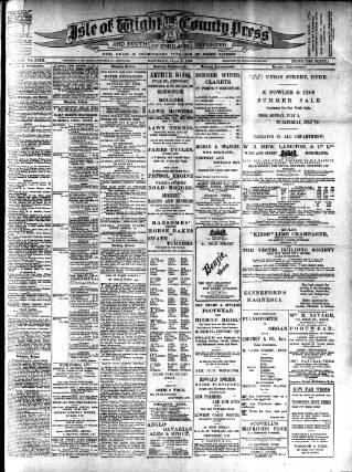 cover page of Isle of Wight County Press published on July 6, 1907