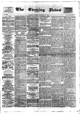 cover page of Glasgow Evening Post published on November 30, 1886
