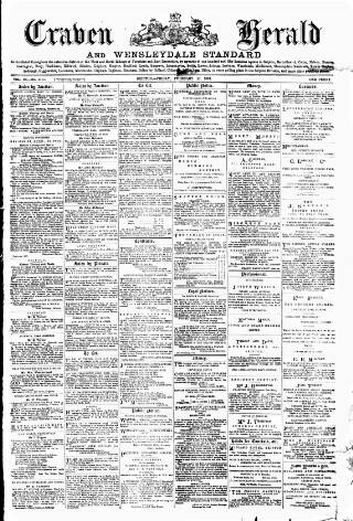 cover page of Craven Herald published on February 26, 1897