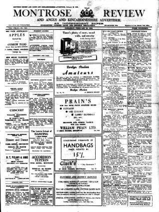 cover page of Montrose Review published on February 28, 1952