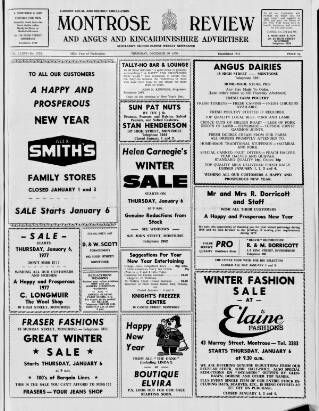 cover page of Montrose Review published on December 30, 1976