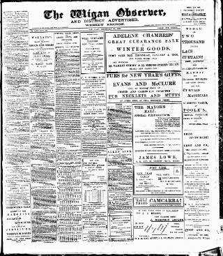 cover page of Wigan Observer and District Advertiser published on December 30, 1905