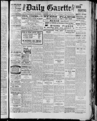 cover page of Islington Gazette published on February 28, 1916